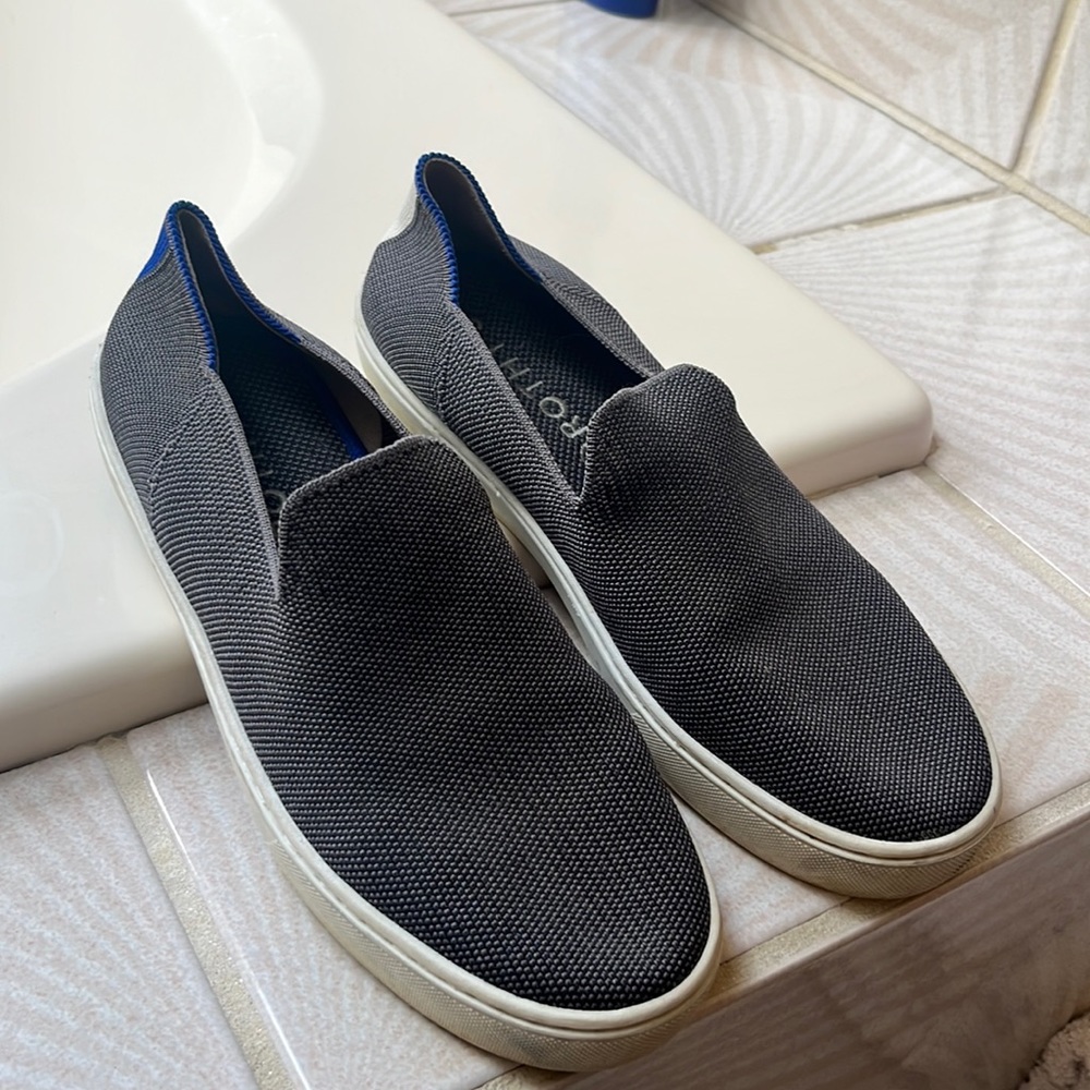 Rothy’s Grey Slip On Sneakers Size 8.5